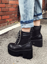 Round-headed Muffin Platform Martin Boots
