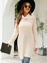 Casual Loose Medium and Long Turtle Neck Sweater