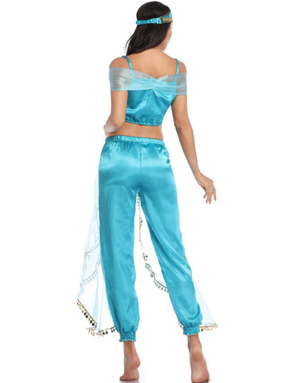 Halloween Princess Costume Blue Suit