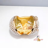 Hand-held Small Round Pearl Dinner Bag