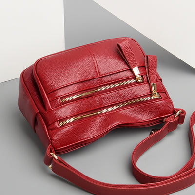 Soft Leather Joker Large Capacity Messenger Bag