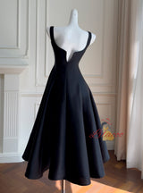 Black Retro Slim Sling Dress
