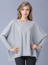 Long-sleeved Solid Color Pullover Sweater