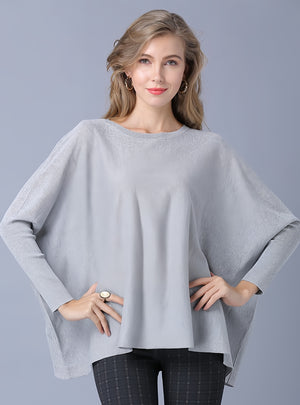 Long-sleeved Solid Color Pullover Sweater