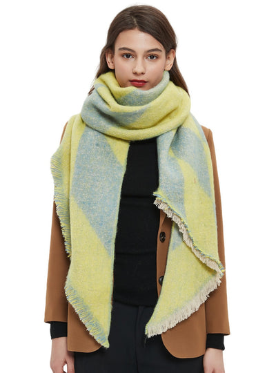 Women Rhombic Bevel Scarf
