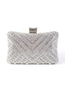 Diamond-encrusted Oblique Hanging Clutch Bag