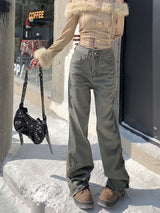 Retro High Waist Micro Pants Jeans