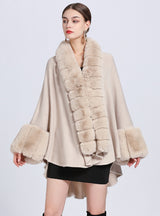 Cardigan Loose Fur Collar Shawl Cloak