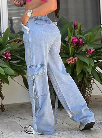 Printed Hot High Waist Slim Jeans