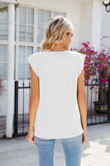 V-neck Loose Short-sleeved Vest T-shirt