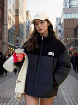 Thickened Vertical Retro Loose Cotton-padded Jacket