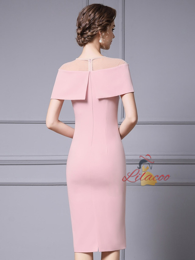 Pink Beading Mother Of The Bride Dress