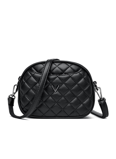 Rhombic Small Round Bag Shoulder Crossbody Bag