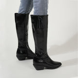 Black Drawstring Slim Joker Boots