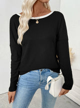 Sexy Backless Bow Backless T-shirt