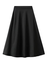Acetic Acid Silk Satin High Waist Skirt