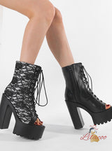 Ultra-high Heel Thick Heel Fishmouth High Heels