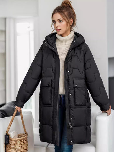 Casual Long Cotton-padded Jacket Coat