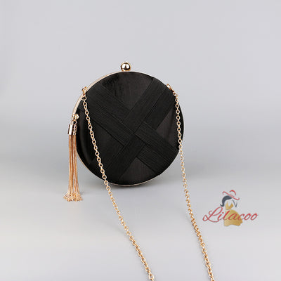 Ladies Joker Round Evening Bag Tassel Bag
