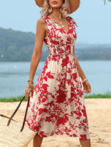 Bohemian Holiday Print Dress