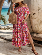 Women One-shoulder Printed Dress