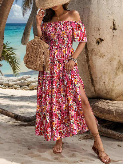 Women One-shoulder Printed Dress