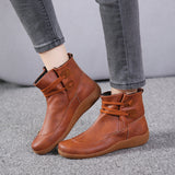 Women's Retro Sports Lace-up Booties
