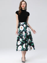 Short-sleeved Shirt Skirt Two-piece Suit