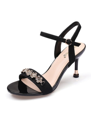High-heeled Buckle Thin Heel Sandals