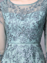 Pink Tulle Lace Beading Mother Of The Bride Dress
