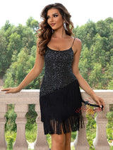 Sexy Sequined Fringed Dress