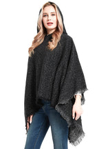 Pure Black Hooded Cloak