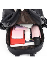 Soft Leather Leisure Travel Backpack