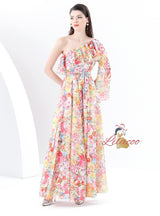 Floral Bohemian Holiday Swing Dress