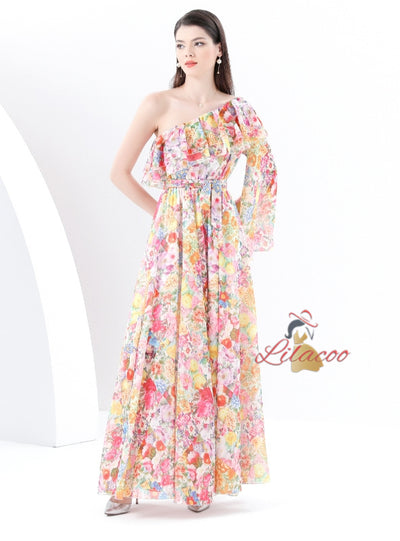 Floral Bohemian Holiday Swing Dress