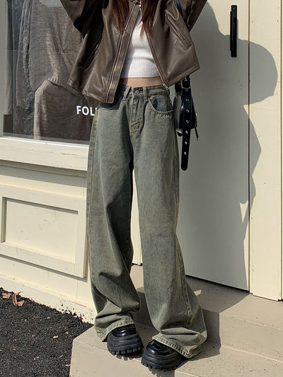 Loose Slim High Waist Wide Legs Jeans