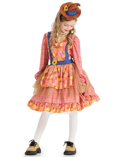 Children's Halloween Scarecrow Dress