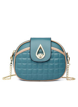 Chain Slung Shoulder Small Round Bag