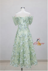 Sexy Butterfly Decorated Short Sleeve Slim Dress