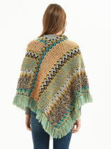 Retro National Style Hooded Cape Shawl