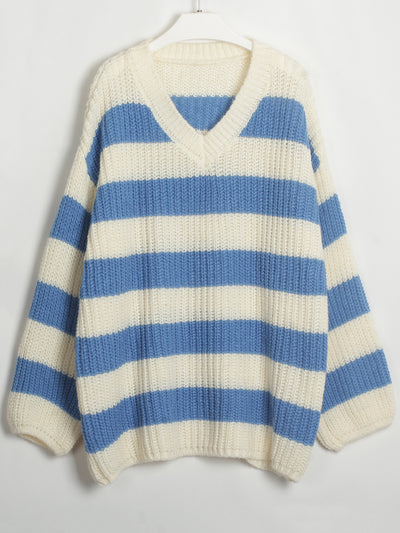Autumn and Winter Fashion Striped Top Sweater