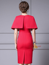 Red Beading Mother Of The Bride Dress
