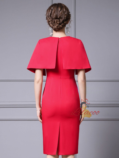 Red Beading Mother Of The Bride Dress