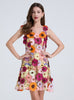 Slim Embroidered Flower Dress