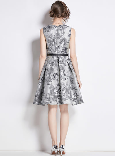 Sleeveless Retro Slim Party Dress