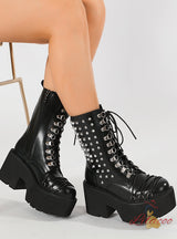 Thick Heels and Thick Soles Jockey Boots