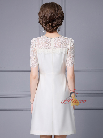Black Satin Lace Mother Of The Bride Dress