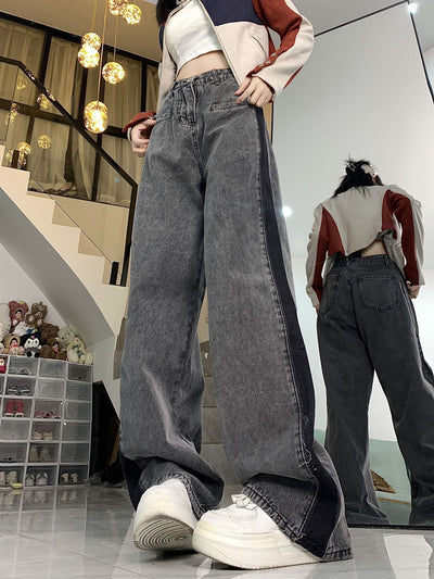 Loose Straight High-waisted Jeans