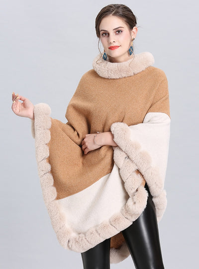 Round Neck Pullover Cloak Shawl