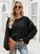 Loose Casual Long-sleeved Pullover Sweater
